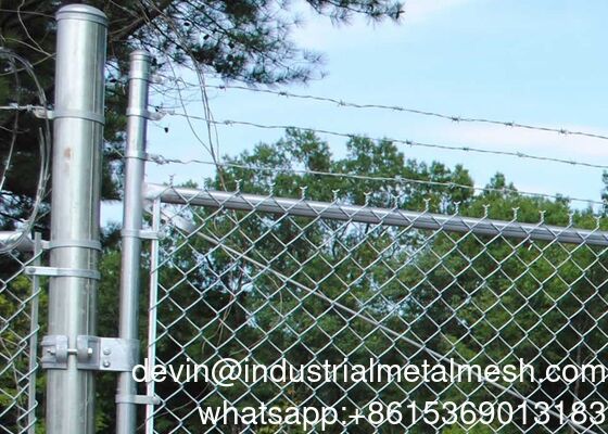 Ευέλικτο γαλβανισμένο φράχτη με σύνδεσμο αλυσίδας για εργοτάξια
