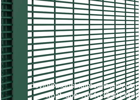 Με επίστρωση πούδρας Clear View Anti Climb Perimeter Welded Anti-Theft Metal Wire 358 Mesh Fence for High Security/Safety/Airport/Electric