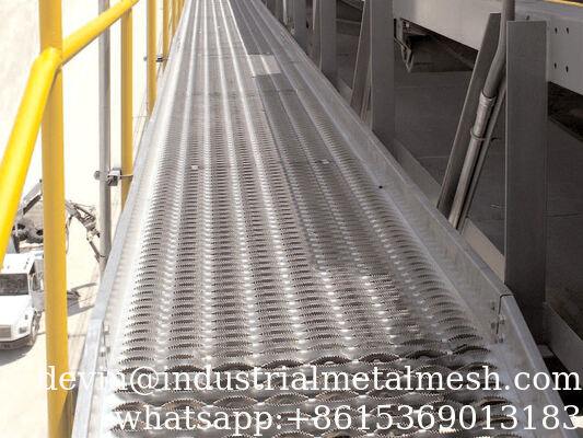 OEM Tec-Sieve Grip Strut Safety Grating/Perforated Metal Walkway Grating/Catwalk Grating