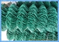 Επαγγελματικός φράκτης συνδέσεων αλυσίδων 6 ποδιών βινυλίου ντυμένος με RAL 6005 πράσινο χρώμα