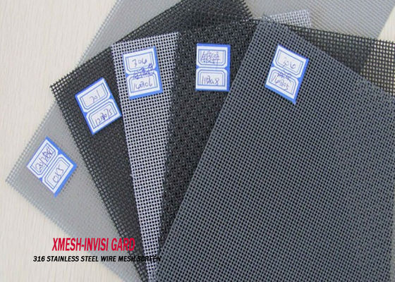 Η αντι οθόνη 18X14 παραθύρων ασφάλειας ανοξείδωτου μυγών κουνουπιών ταξινομεί το μαύρο χρώμα