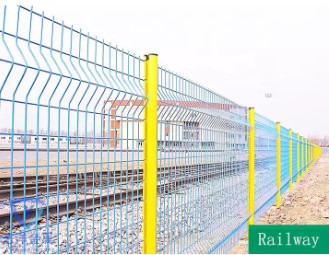 Υψηλός - ποιότητα 50x200mm οθόνης ντυμένος PVC επαγγελματικός Β φράκτης κήπων επιτροπής μετάλλων πλέγματος καλωδίων πτυχών τρισδιάστατος ενωμένος στενά κυρτός