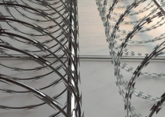 Η ασφάλεια ανοξείδωτου αντι αναρριχείται στο οδοντωτό καλώδιο ξυραφιών κονσερτινών φυλακών λεπίδων