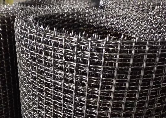 Άνοιγμα 2mm τετραγωνικό ανοξείδωτο 304 πτυχωμένο υφαμένο πλέγμα καλωδίων 20x20mm