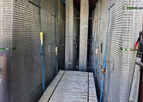 υψηλή ένταση πλέγματος χάλυβα 1.2*1.8m 3x3 ενωμένη στενά ίντσα