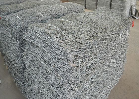 Βαριών 100 X 100 ενωμένο στενά χιλ. καλαθιών Gabion πλέγμα καλωδίων ανοξείδωτου εξαγωνικό