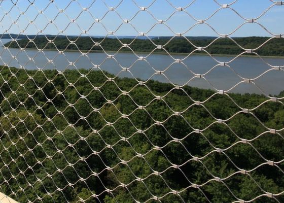 Ferrule συνήθειας ο τύπος Inox 316 εύκαμπτο καλώδιο Webnet Χ ανοξείδωτου δικτύου σχοινιών καλωδίων τείνει το πλέγμα