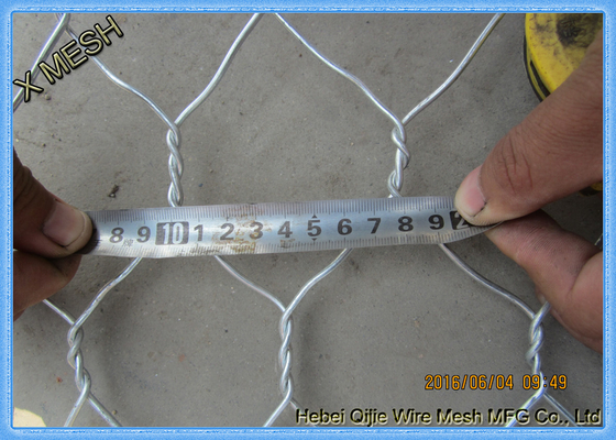 ASTM A975 Τυποποιημένα συσσωματωμένα καλάθια Gabion 80 χ 100 mm ματιών για έργα ελέγχου της διάβρωσης