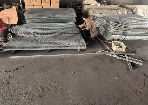 Γοτθικό πλέγμα καλωδίων μετάλλων 1.6mm επεκταθε'ν πάχος 1,2 X 2,4 Μ