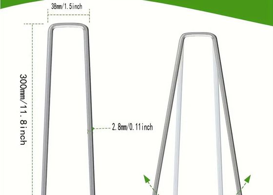 Ζυγισμένα Εικόνα Staples U σχήμα γκαζόν γκαζόν Nail