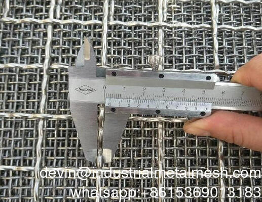 High Carbon Steel Crimped Woven Vibrating Screen Mesh for Minning