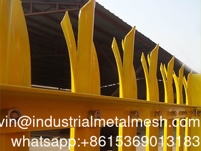 Εύκολο στη συναρμολόγηση γαλβανισμένο βαρύ φορτίο παλίσια περιμέτρου κήπου φράχτη