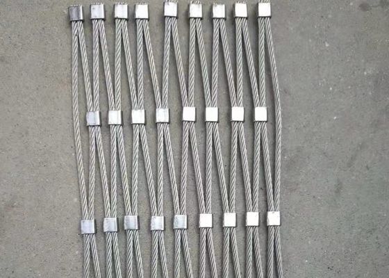 Τα SS 304 πλέγμα 20x20mm σχοινιών καλωδίων ανοξείδωτου προστατεύουν τα παράθυρα/το ζωικό καλώδιο ζωολογικών κήπων